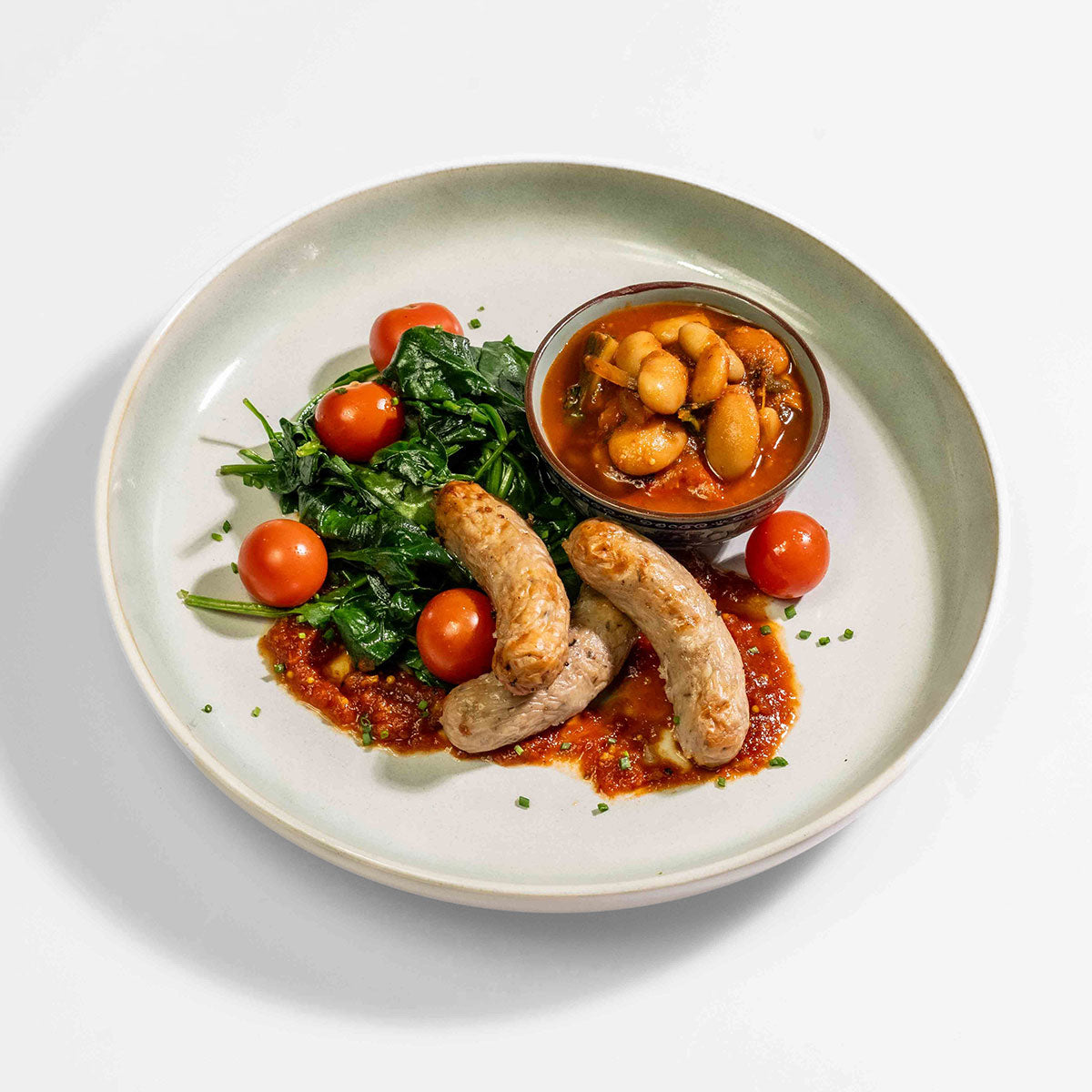 Housemade Baked Beans & Chipolatas